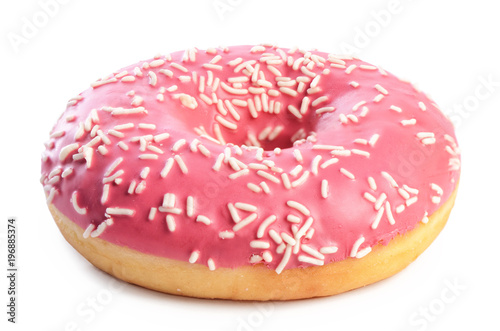 Fresh donut with sugar glaze