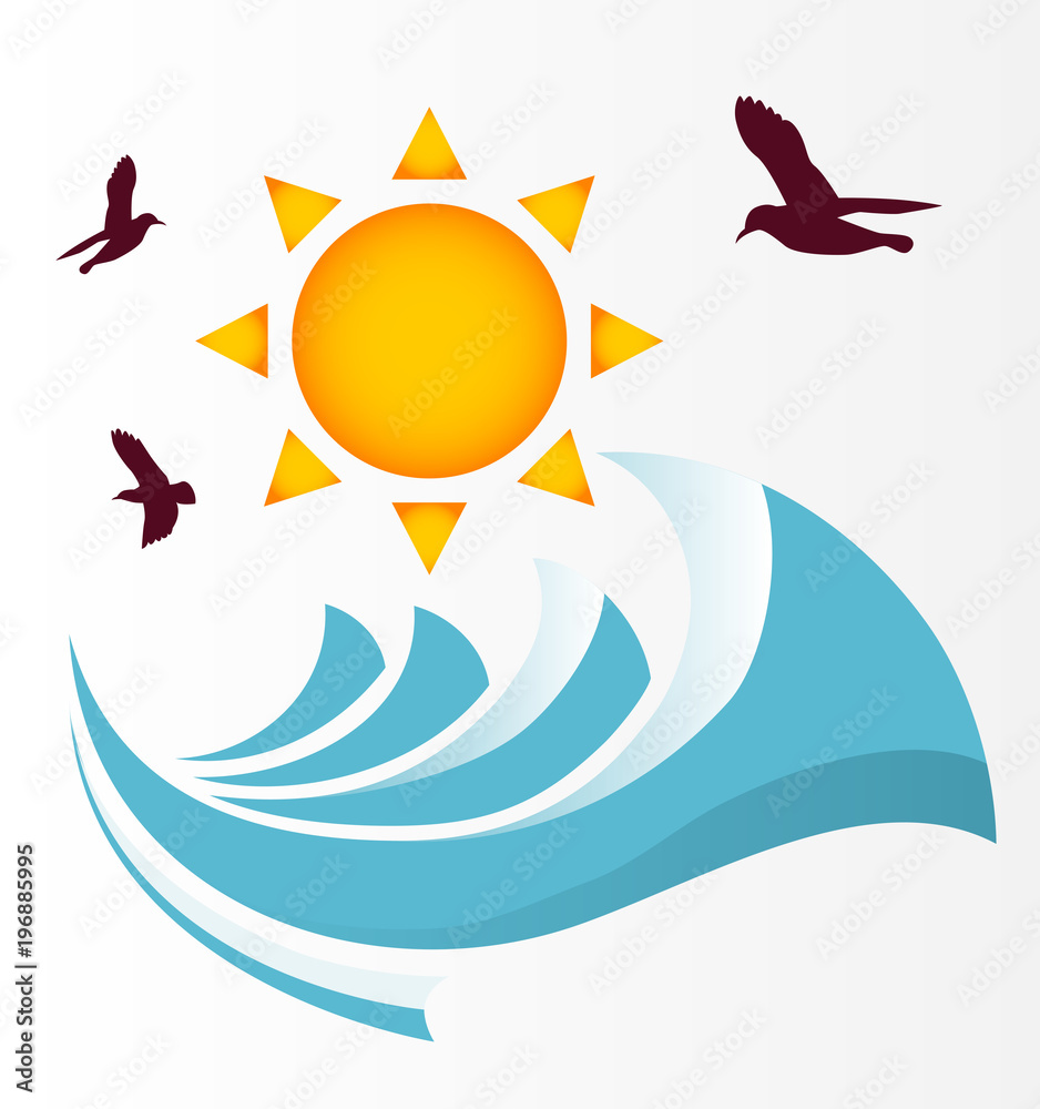 Sun and sea with sun set or sun rise Sun and sea with sun set or sun rise