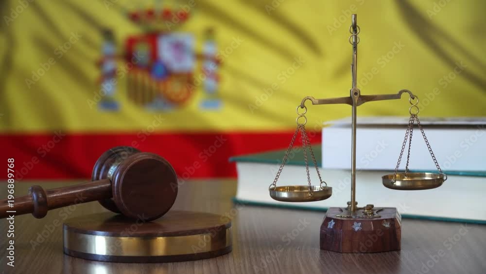 Justice for Spain Laws in Spanish Court Stock Video Adobe Stock