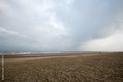 North sea sand coast in Holland