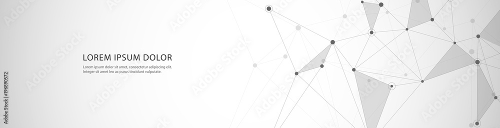 Vector banner design, global connection with lines and dots Vector banner design, global connection with lines and dots