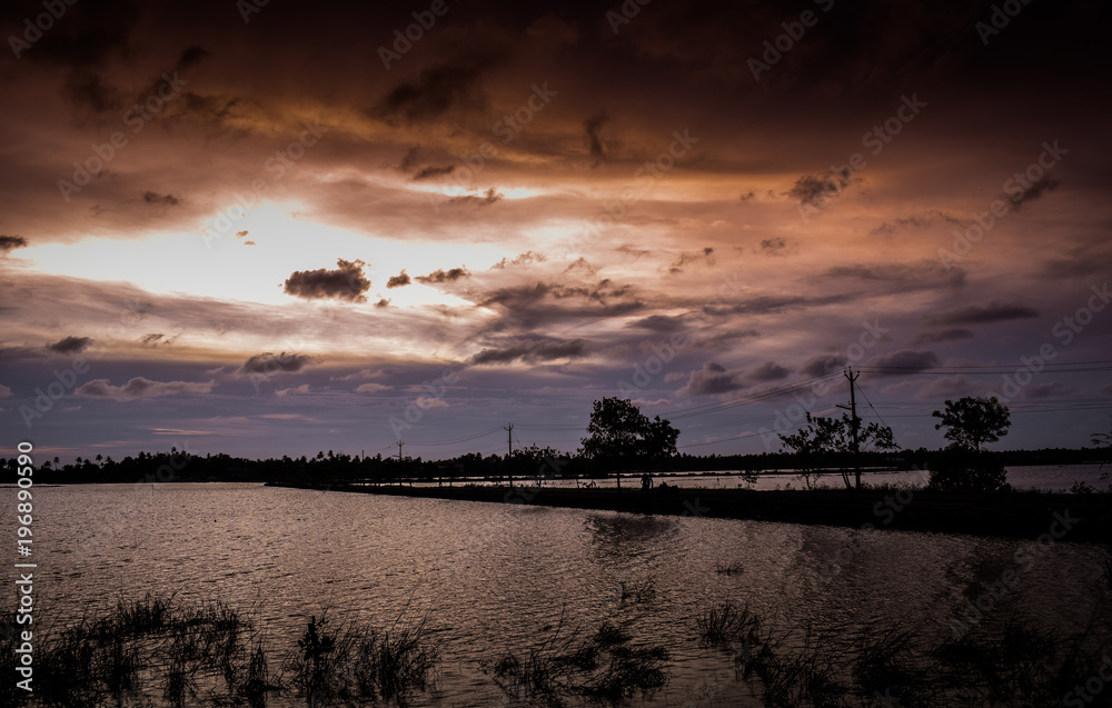 evening lake 