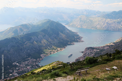 A view of Kotor Bay, Montenegro © nastyakamysheva