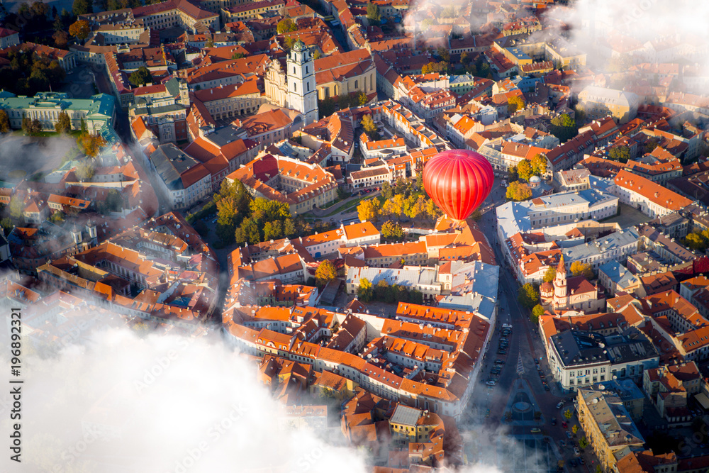 Aerial view of Vilnius, Lithuania