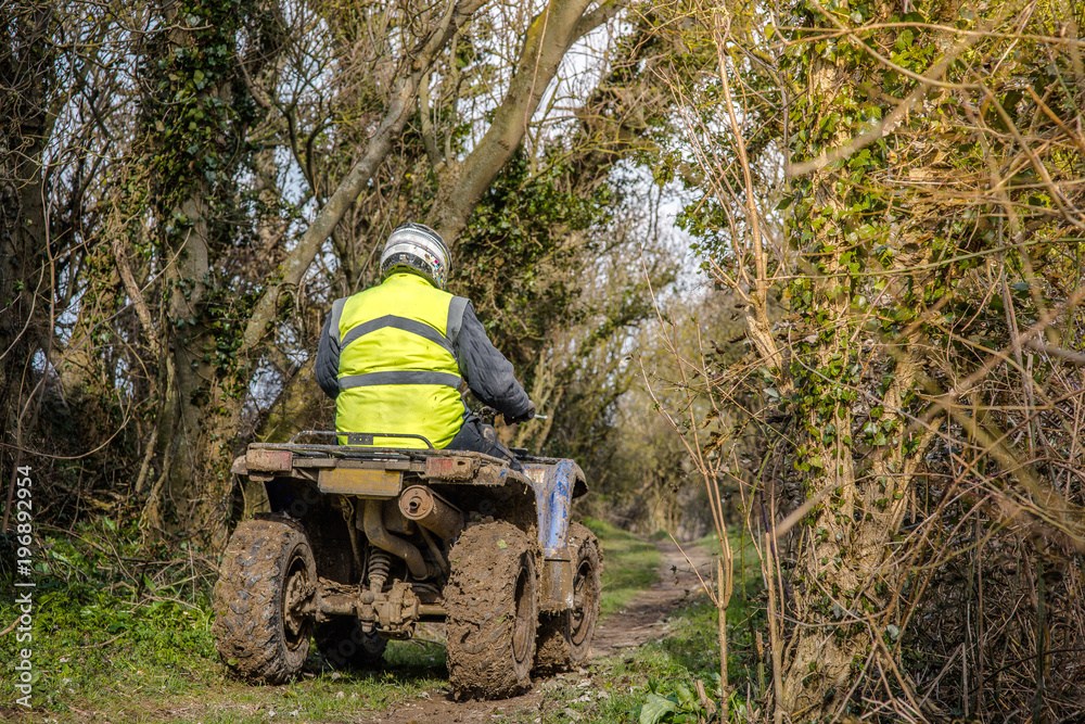 Obraz premium Passage difficile pour les quads