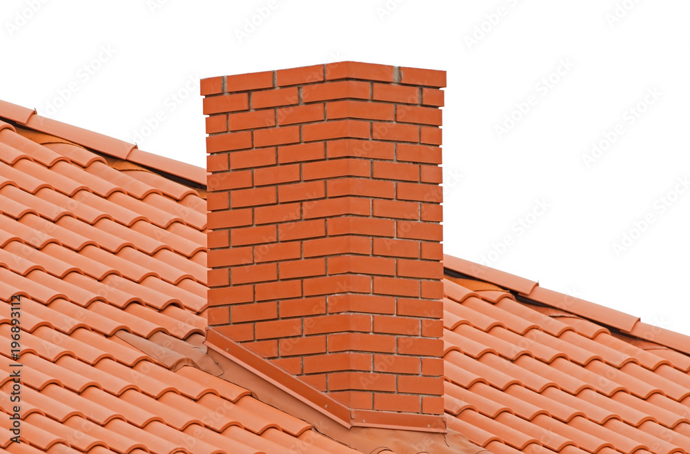 brick smokestack isolated on white brick smokestack isolated on white