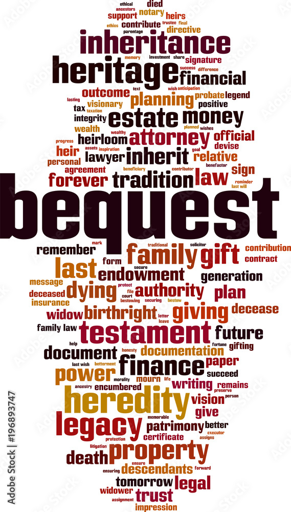 Bequest word cloud