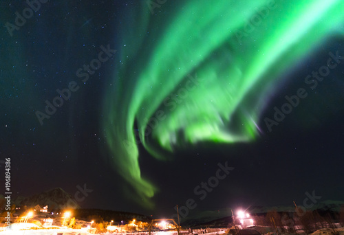 The polar lights in Norway. Tromso. © belov3097