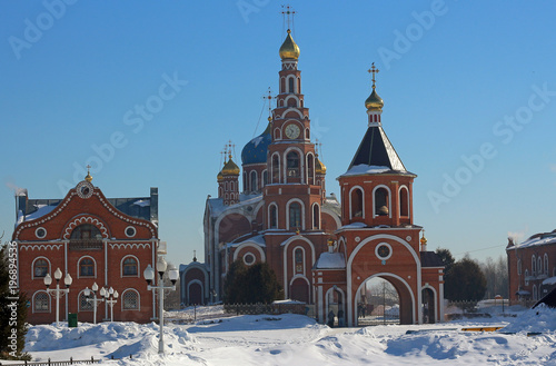 Russian Church in city Novocheboksarsk Russia photo