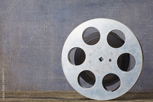 Old motion picture film reel