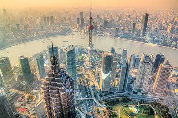 Papier peint photo Shanghai Architecture moderne de Shanghai  © Luciano Mortula-LGM