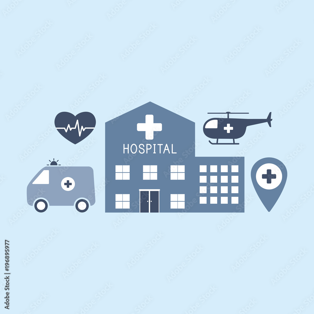 Medical flat vector background,health care,first aid. Vector