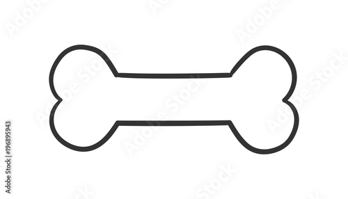 Dog bone toy icon. Vector illustration. Business concept animal bone pictogram.