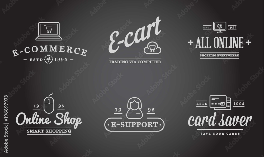 Set of Raster E-Commerce Icons Shopping and Online can be used as Logo or Icon in premium quality Set of Raster E-Commerce Icons Shopping and Online can be used as Logo or Icon in premium quality
