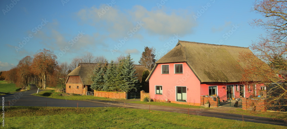 Historic farm listed as monument in Behnkenhagen, Mecklenburg-Vorpommern, Germany