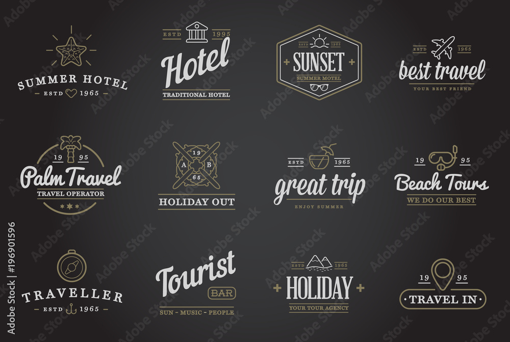 Set of Raster Travel Tourism and Holiday Elements Icons Illustration can be used as Logo or Icon in premium quality Set of Raster Travel Tourism and Holiday Elements Icons Illustration can be used as Logo or Icon in premium quality