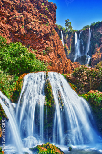 Fototapeta Naklejka Na Ścianę i Meble -  Ouzoud Falls near the Grand Atlas village of Tanaghmeilt Morocco