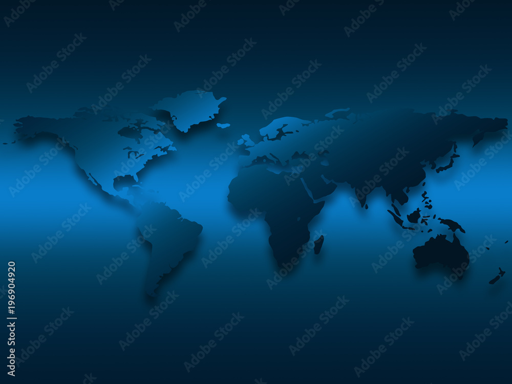 Abstract Blue World Map