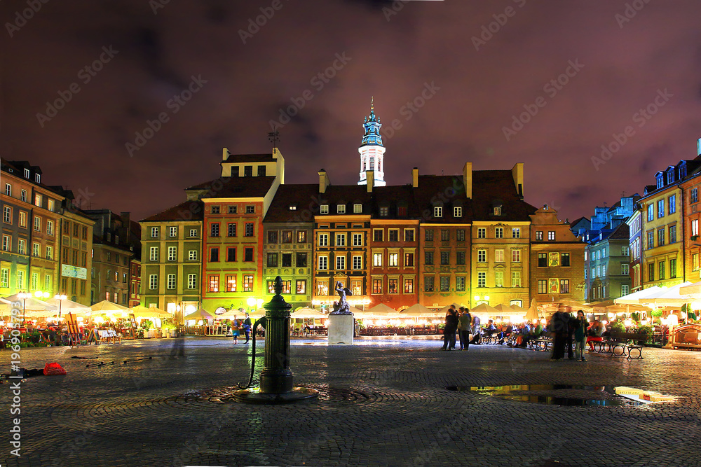 Naklejka premium Centro storico della città vecchia, Varsavia