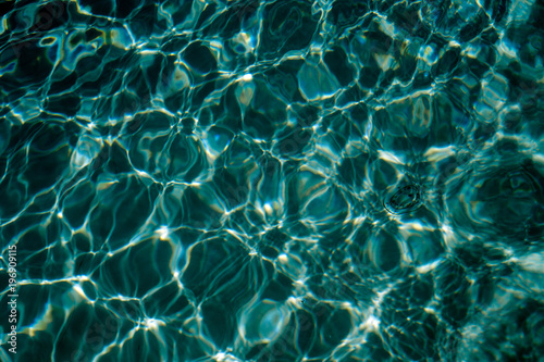 Clean water in the pool, sea or ocean.
