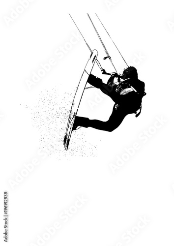 Vector Kitesurfer