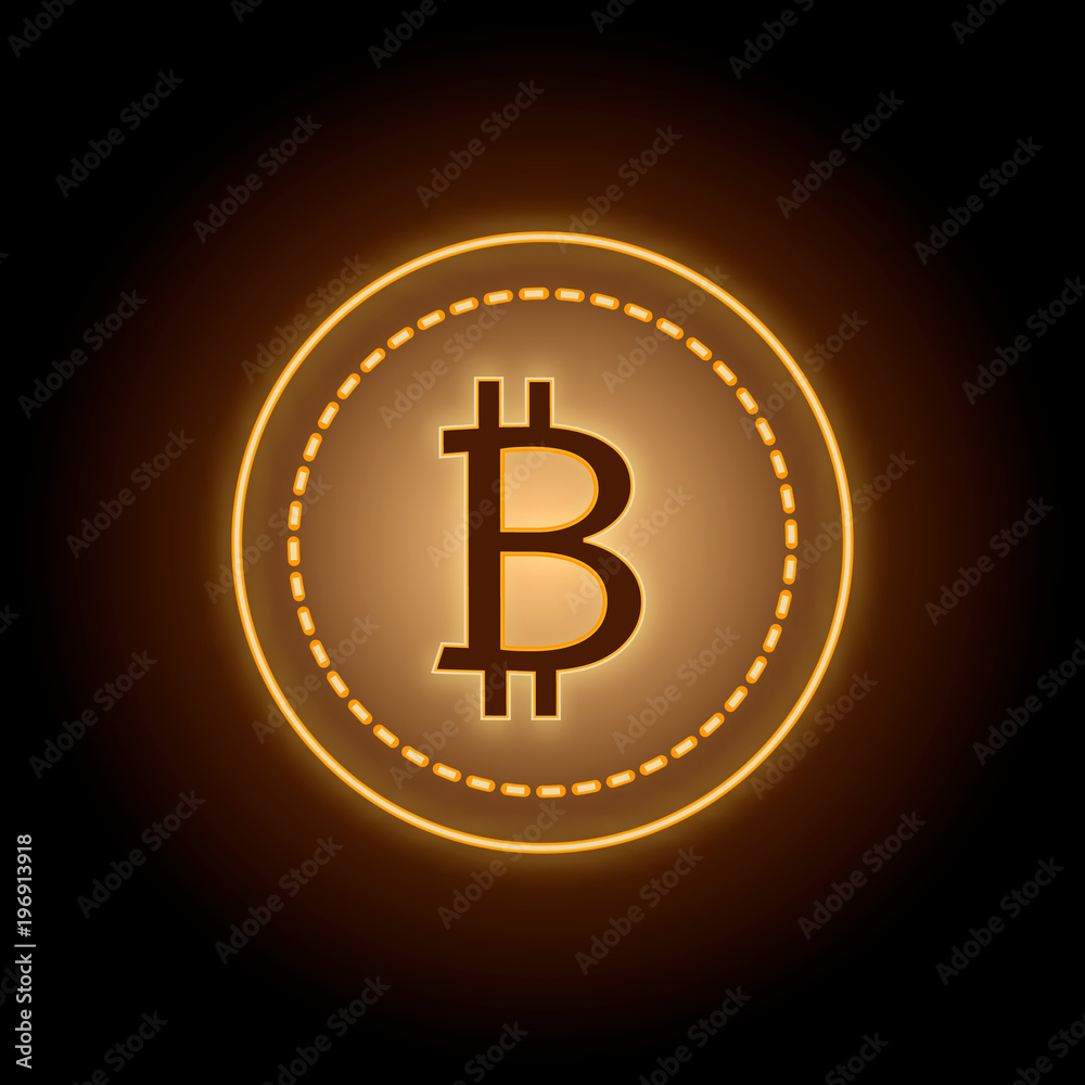 bitcoin cryptocurrency sign vector illustration bitcoin cryptocurrency sign vector illustration