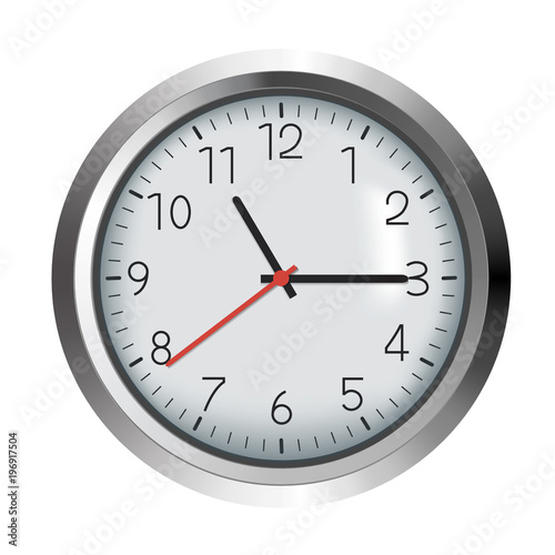 Vector Clock Icon. Timer on white background.Vector illustration