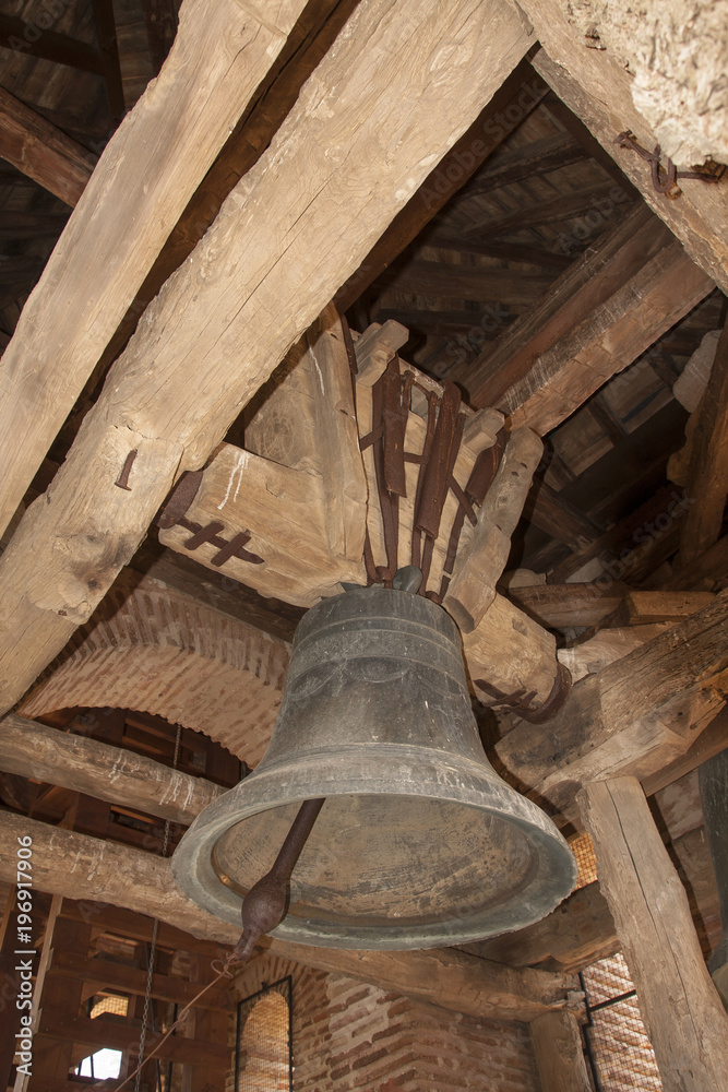 Bell of the Church of San Miguel, XVI century. Grajal de Campos. Spain
