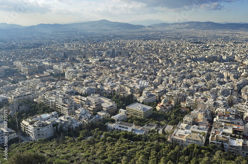 Aerial View of Athens, Greece