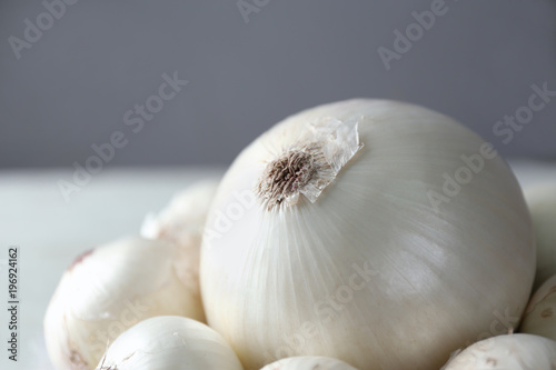 Whole ripe onion, closeup