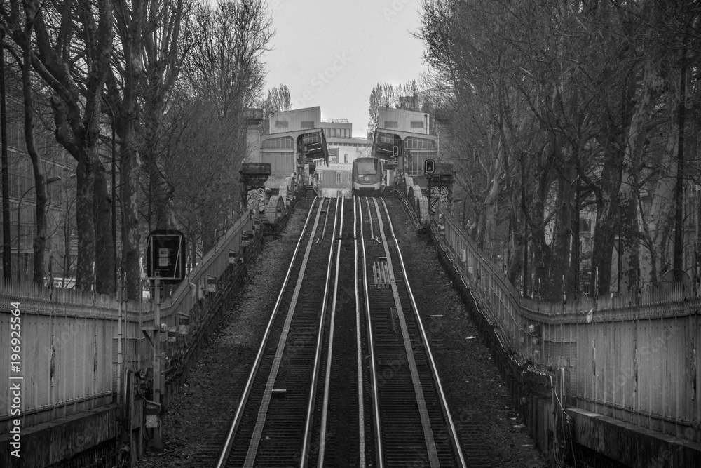 Fototapeta premium metro paris extérieur