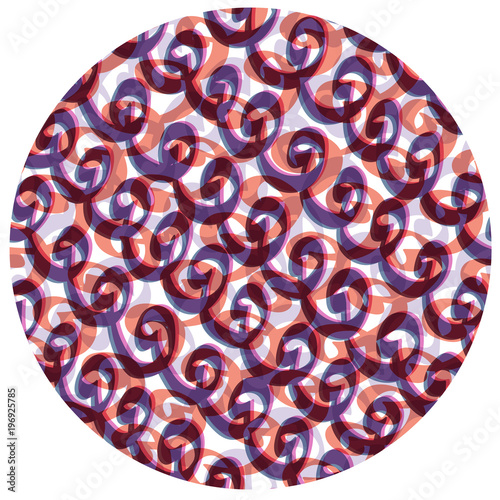 Color Circle. Hand Drawn. Abstract Doodle Illustration. Not seamless!