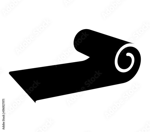 Roll Icon, Mat, Rug, Carpet Or Paper Roll Icon Of Anything,