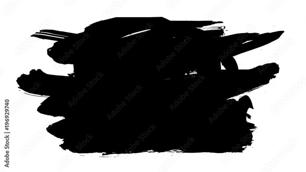 Looping Underline Grunge brush stroke. Abstract hand - painted element. Underline and ...