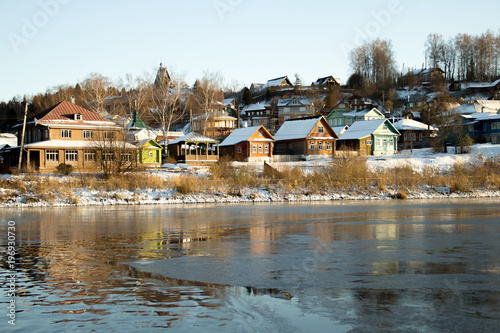 Ples Volga river small town