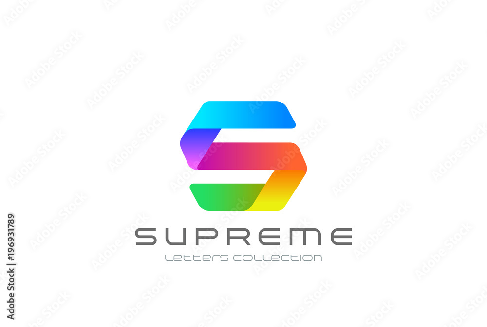Letter S abstract Logo design vector Ribbon font typography icon Letter S abstract Logo design vector Ribbon font typography icon