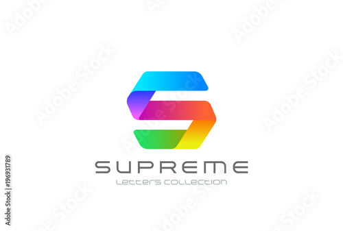 Free Download Letter S abstract Logo design vector Ribbon font typography icon - GFXLoad