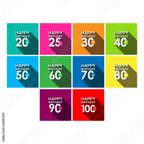 Happy 20th Birthday to Happy 100th Birthday