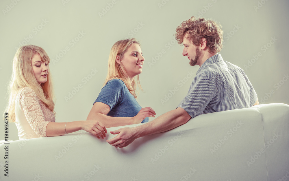 Obraz premium Handsome man betrayed women