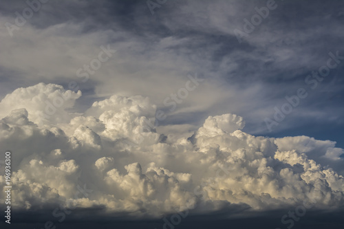 Fototapeta Naklejka Na Ścianę i Meble -  Clouds storm, cumulonimbus clouds, Rapid vertical growth
