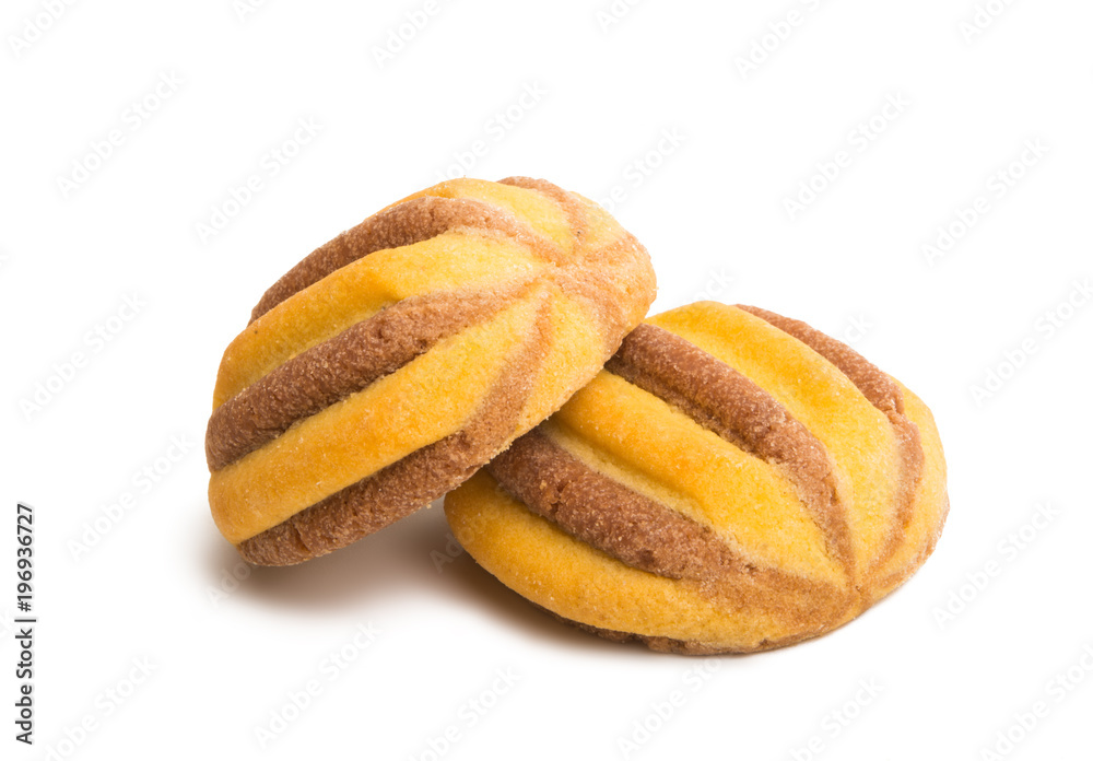 striped cookies isolated