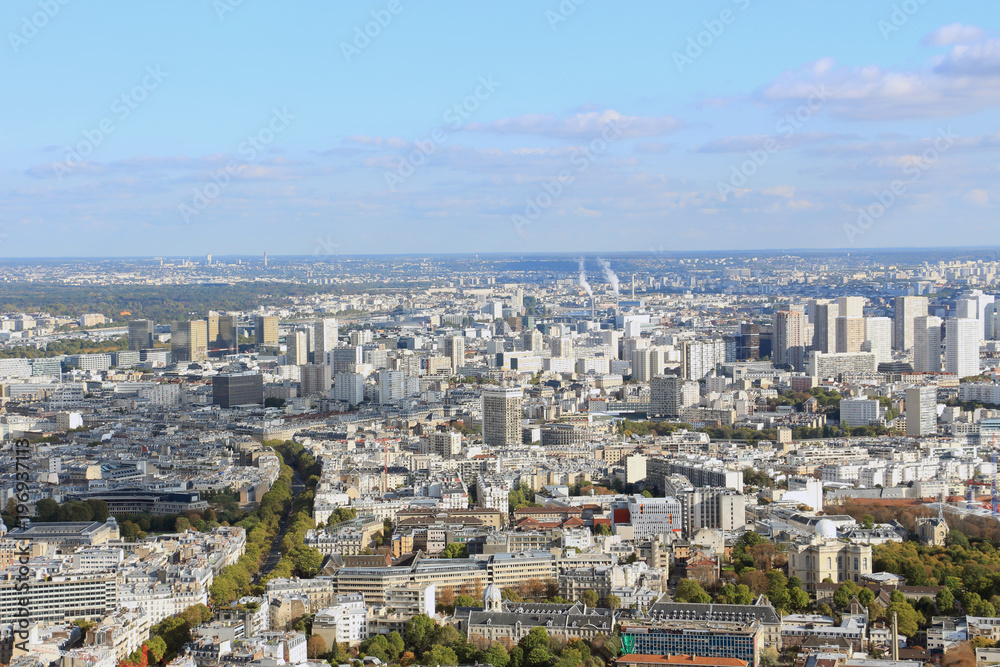  France, Paris, view of the city from a height
