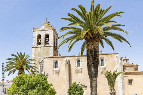 Our Lady of the Angels church in Los Santos de Maimona town, province of Badajoz, Extremadura, Spain