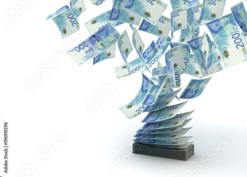 Fényképezés Flying Israeli New Shekels