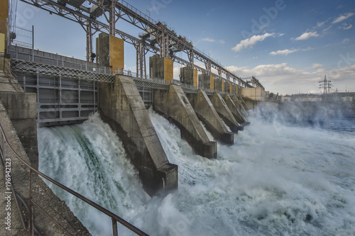 Billede på lærred hydroelectric power station
