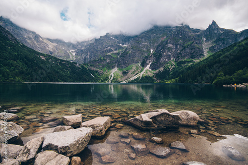 Fototapeta Naklejka Na Ścianę i Meble -  Morskie Oko Lake in Tatra Mountains in Poland
