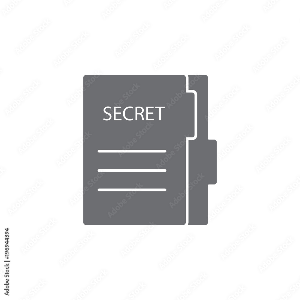 secret files icon. Simple element illustration. secret files symbol design template. Can be used for web and mobile secret files icon. Simple element illustration. secret files symbol design template. Can be used for web and mobile
