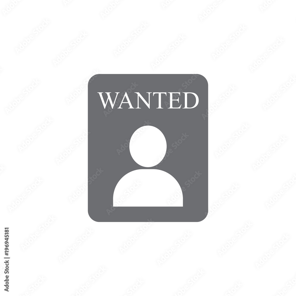 wanted person icon. Simple element illustration. wanted person symbol design template. Can be used for web and mobile wanted person icon. Simple element illustration. wanted person symbol design template. Can be used for web and mobile