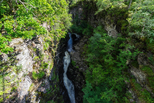 The Corrieshalloch Gorge and Falls of Measach, Scotland, Britain photo