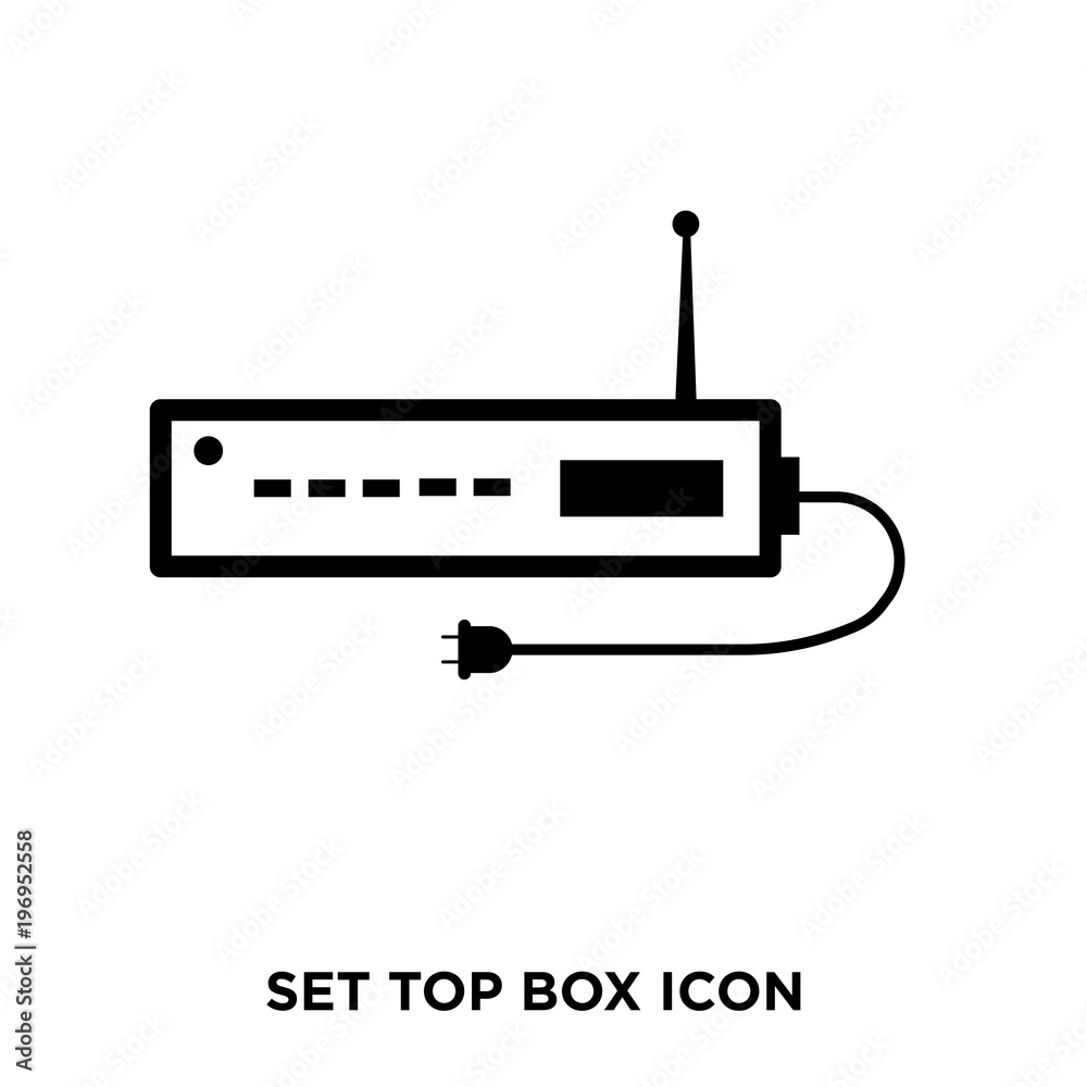 set top box icon set top box icon
